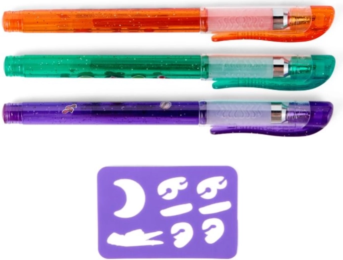 Csillogó zselés tollak látványos ideiglenes tetoválásokhoz