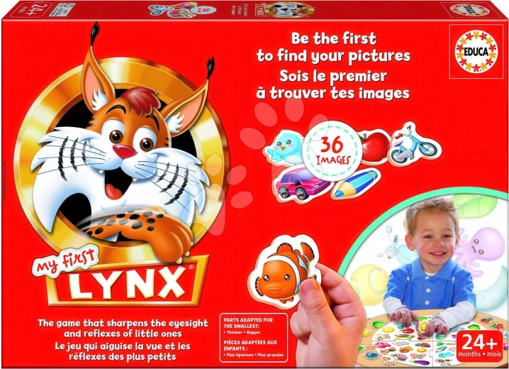 Educa My First Lynx – képes észlelési játék gyerekeknek (36 kártya)