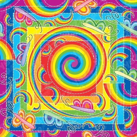 Szivárvány és pillangók puzzle 1023 darabbal