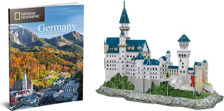 CUBICFUN 3D puzzle National Geographic: Neuschwanstein, 121 darab