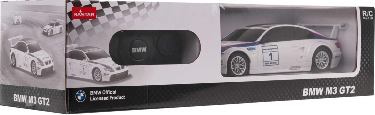 RASTAR BMW M3 1:24 távirányítós autó (fehér)