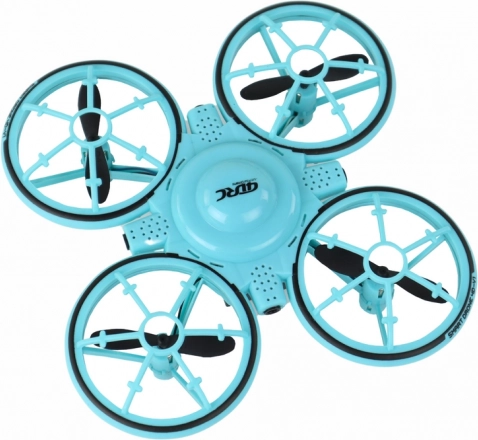 Gyerek kék drón LED fényekkel és csuklópántos vezérlővel