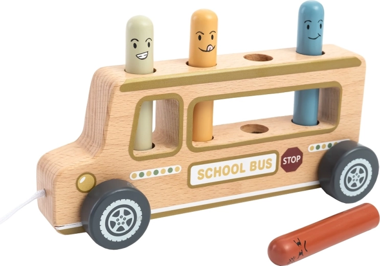 Húzható busz zsinórral