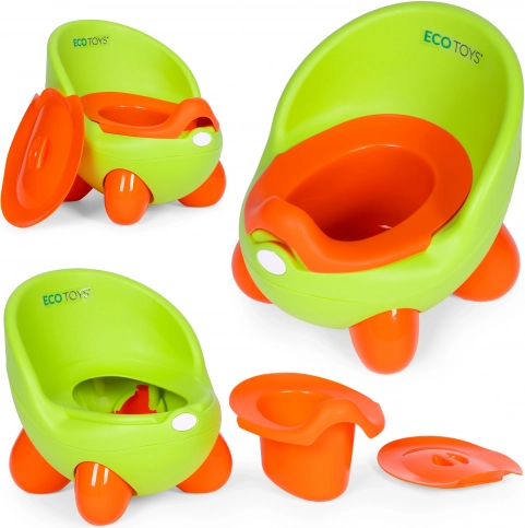 ECOTOYS gyerek bili zöld kivehető betéttel