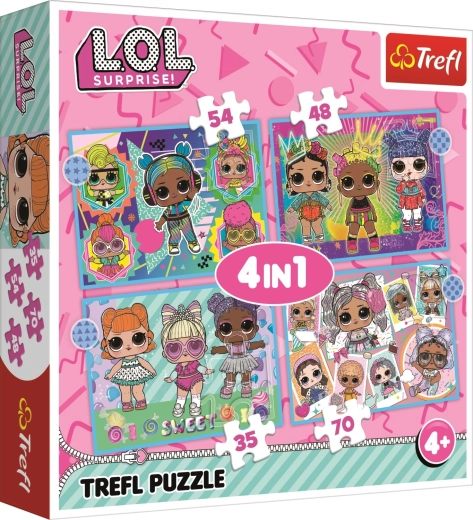 Puzzle 4az1 Ismerd meg az L.O.L. Surprise babákat