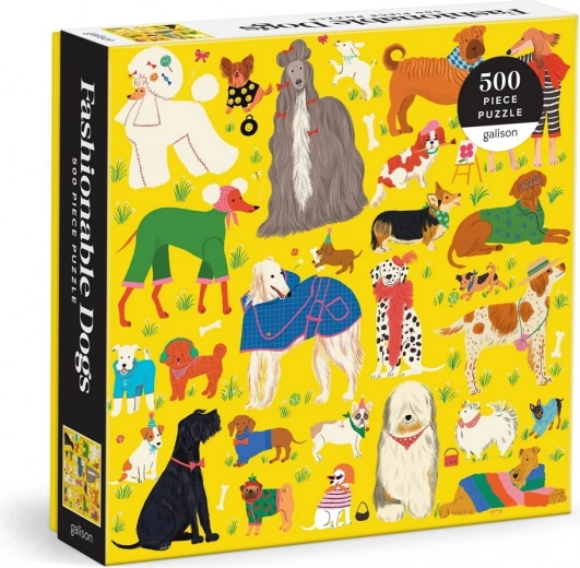 Stílusos kutyák puzzle 500 darab