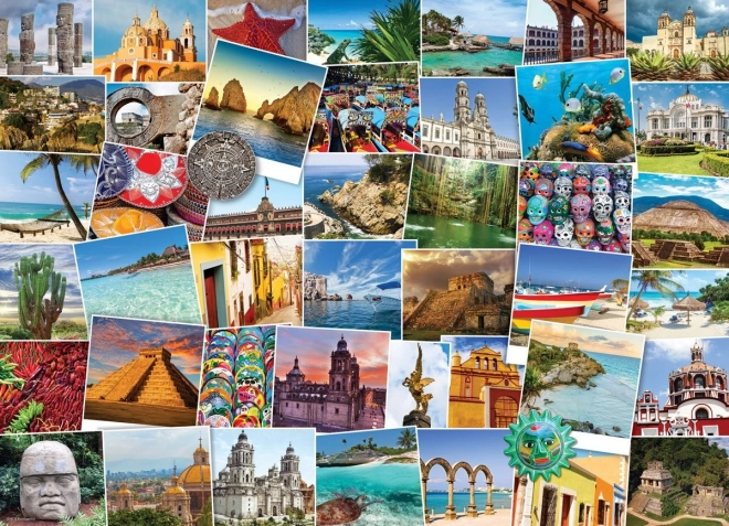 EUROGRAPHICS puzzle Világutazó – Mexikó, 1000 darab