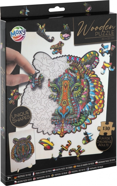 Moxy körvonalas puzzle tigris 130 darab