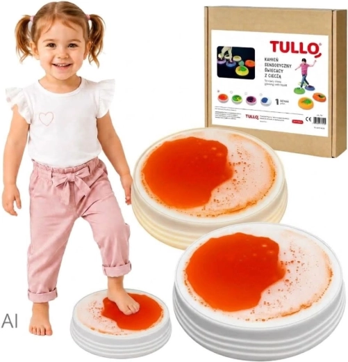 Tullo világító érzékelő folyékony kő, sárga