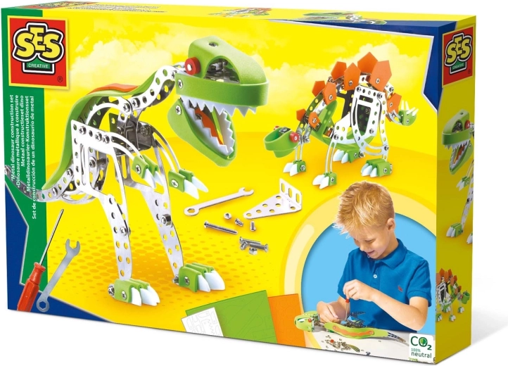 Két összeszerelhető dinoszaurusz modell