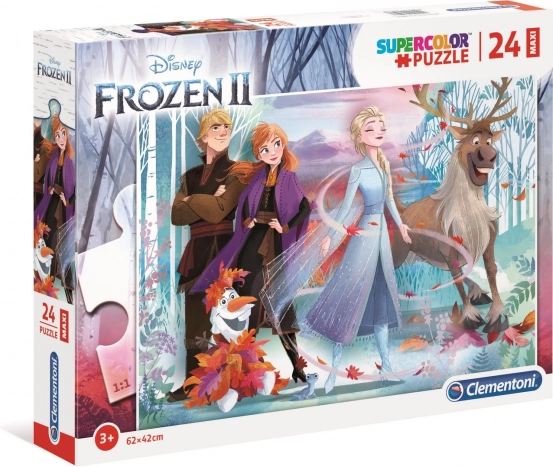 Puzzle 24 darabos Maxi Super Color Jégvarázs 2