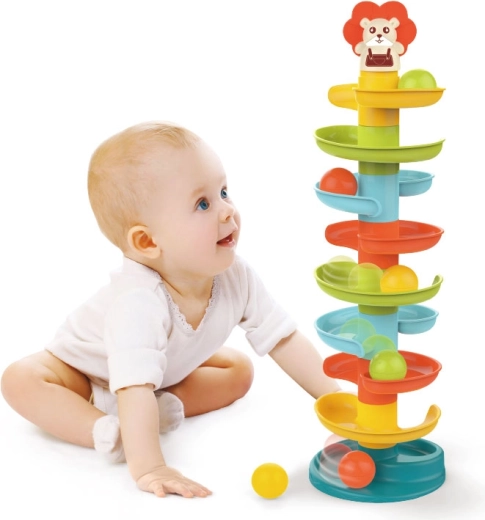 Golyótorony csúszda golyókkal +18 hó