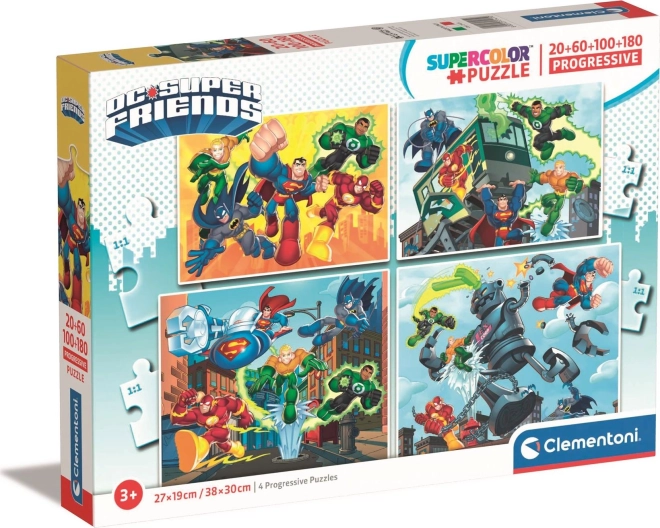 Puzzle DC Super Friends 4 az 1-ben gyerekeknek