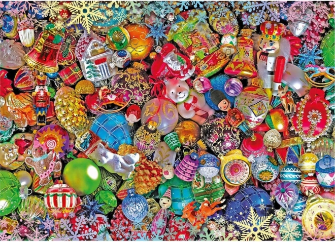 CLEMENTONI Puzzle Impossible: Csillogó karácsony, 1000 darabos