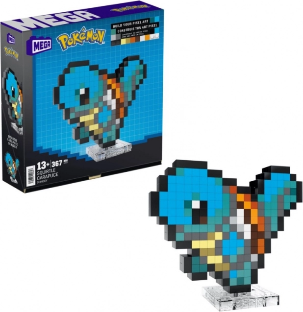 MEGA Pokémon Squirtle pixeles építőkészlet