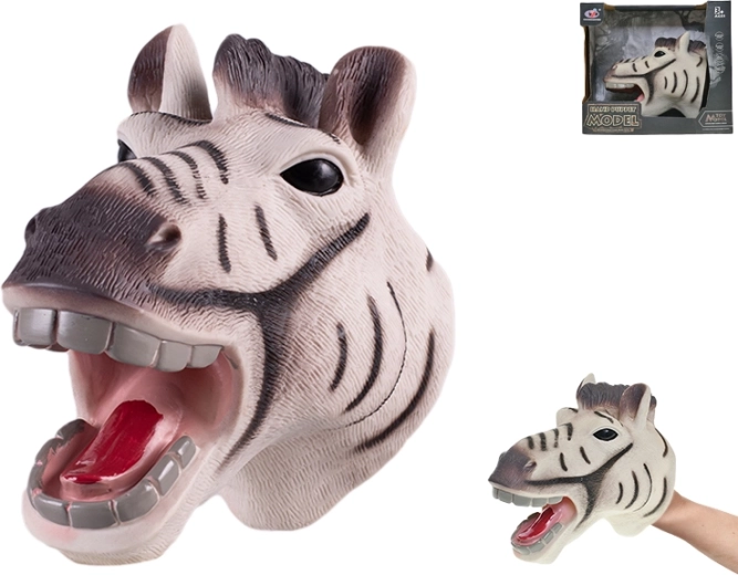 Kesztyűbáb zebra 18 cm