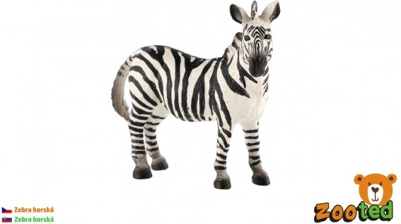 műanyag hegyi zebra figura 11 cm