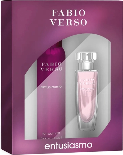 BI-ES Fabio Verso Entusiasmo női ajándékszett – parfüm 50 ml + dezodor 150 ml