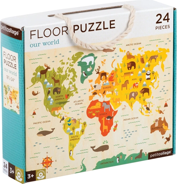 Petit Collage padlópuzzle – A mi világunk