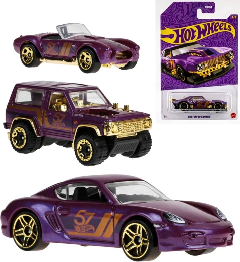Mattel Hot Wheels kisautó 57th anniversary purple and gold series 1:64 - 1 db