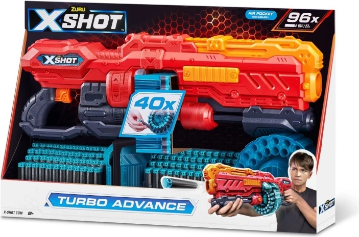 X-Shot Excel Turbo Advance játékkilövő 96 lövedékkel