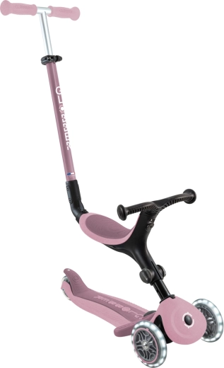Globber GO UP active lights ecologic 3 az 1-ben háromkerekű roller berry