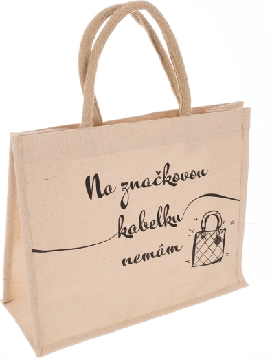 Bézs jutazsák „Márkásra…”