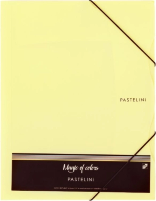 PASTELINI A4 gumis mappa – pasztell sárga