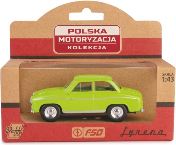 fém autómodell Syrena 104 zöld 1:43