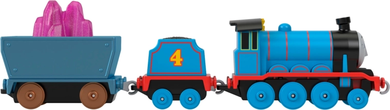 Gábris mozdony vagonokkal és rakománnyal