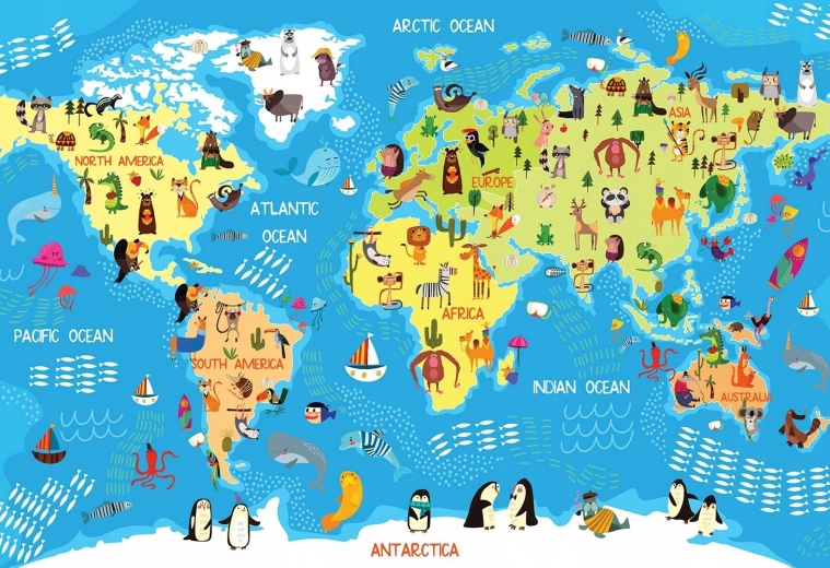 Interdruk puzzle Világtérkép 250 darabbal