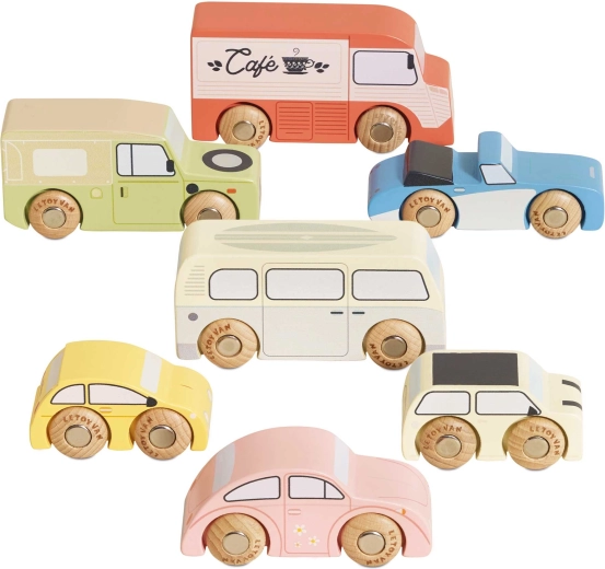 Le Toy Van vintage fa kisautó szett
