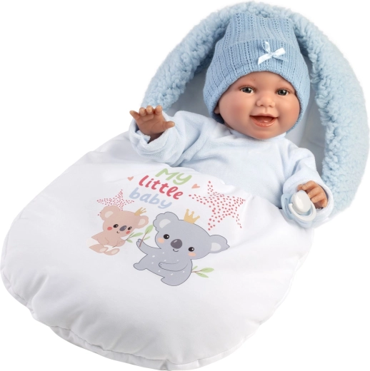 Llorens realisztikus hangot adó újszülött baba New Born 38 cm