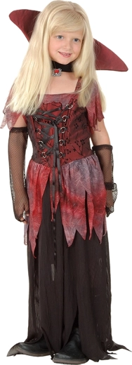 Gyermek vámpírlány jelmez 130–140 cm