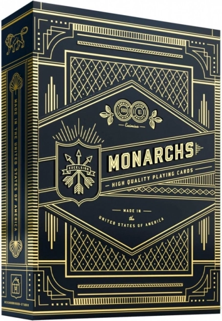 Monarchs fekete játékkártyák