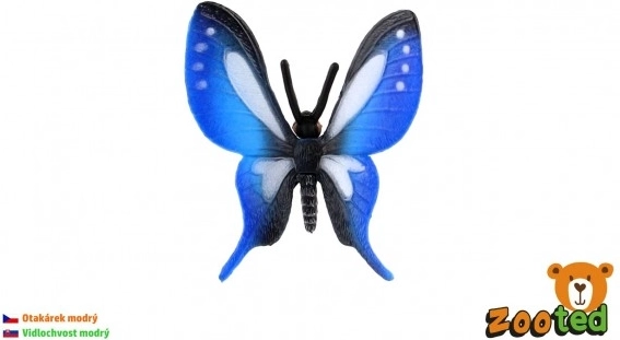 Trópusi Papilio pillangó műanyagból, 5 cm