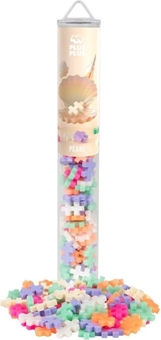 Plus-Plus Pearl kreatív építőjáték tubusban, 100 elem
