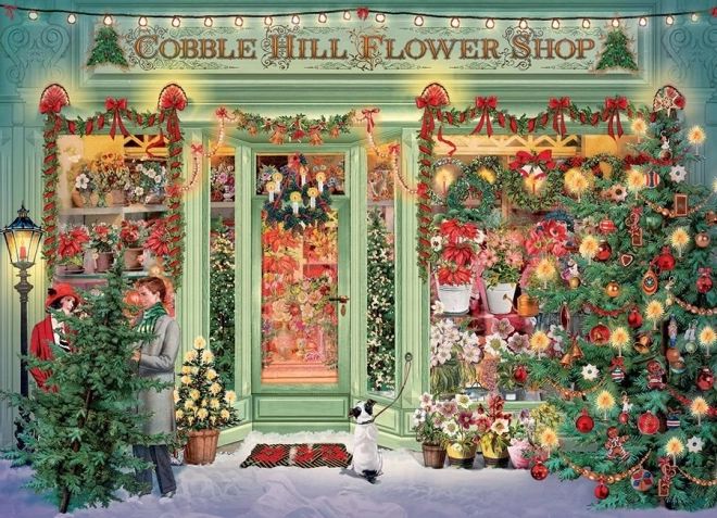Cobble Hill puzzle Karácsonyi virágüzlet 1000 darab