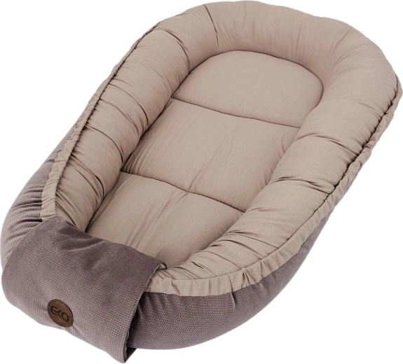 EKO pamut babafészek velvet 85 × 50 cm – Sötétrózsaszín