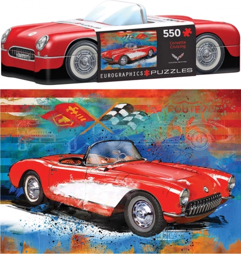 Puzzle bádogdobozban Corvette, 550 darab