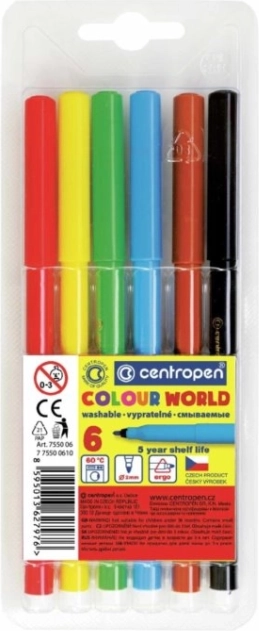Centropen 6 színes filctoll készlet