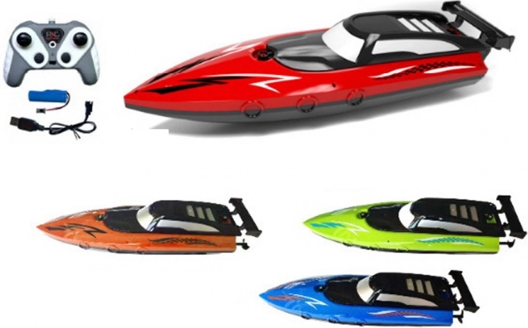 Motorcsónak R/C USB töltővel - különböző színekben