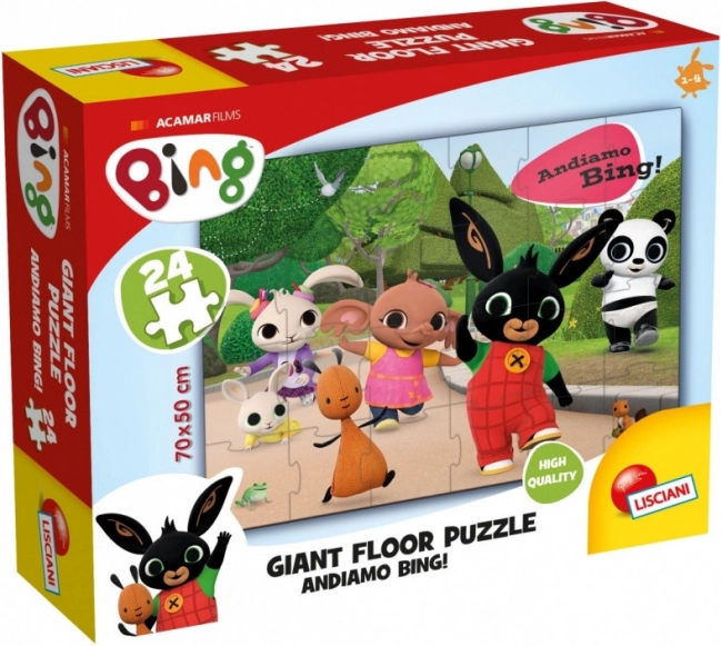 Nagy padlópuzzle BING 24 darabbal