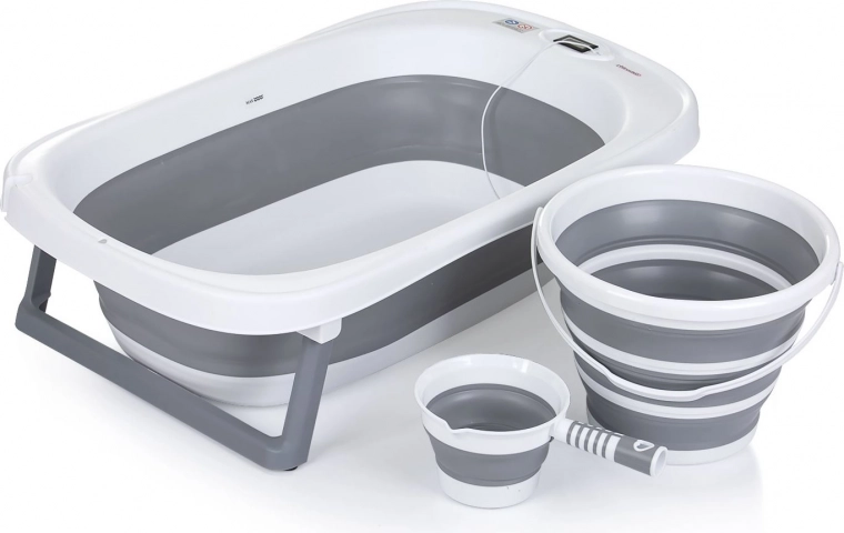 Összecsukható kád kiegészítőkkel Szürke a Chipolino-tól