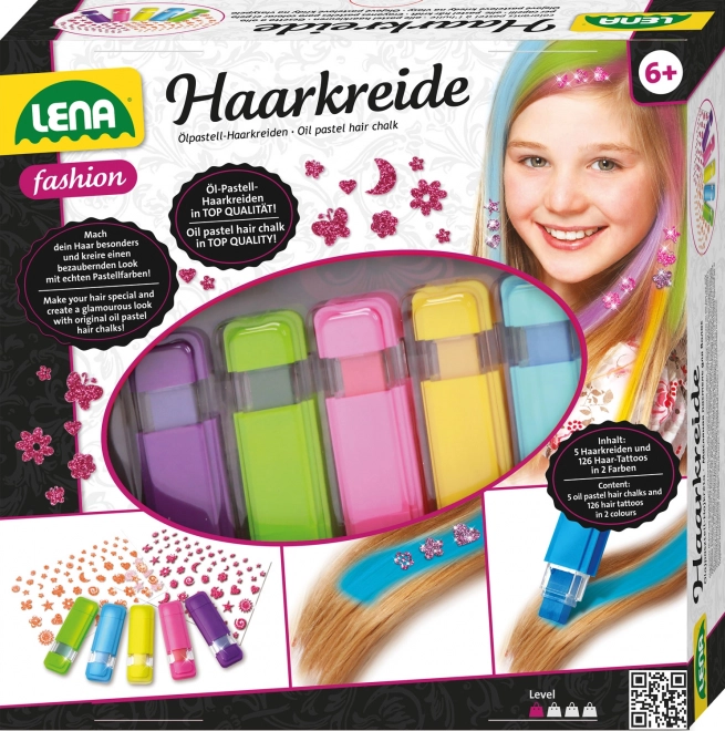 Hajkréta - 5 színű készlet
