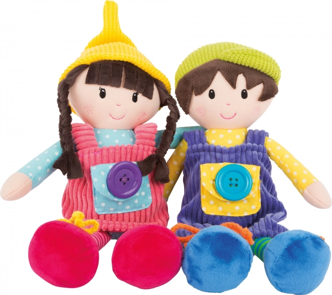 small foot Emma és Noah textil babák