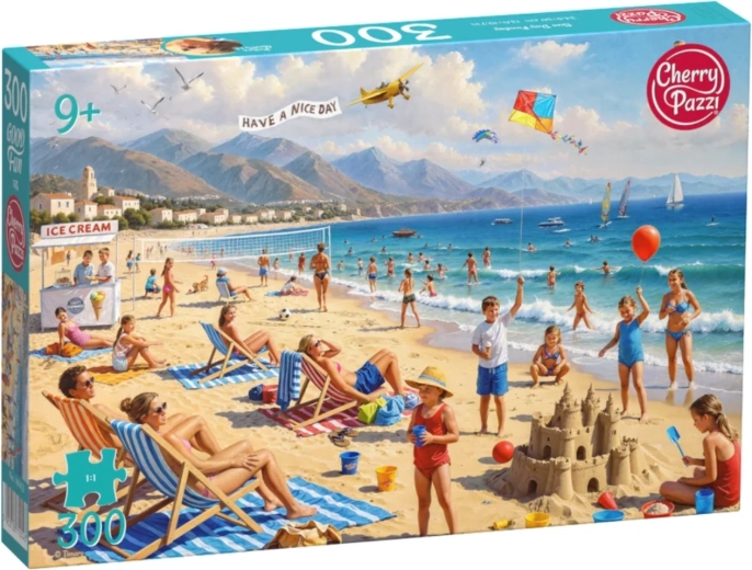 Cherry Pazzi puzzle Napfényes nap a tengerparton, 300 darabos