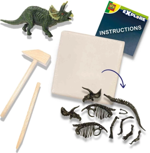 Rakjátok össze a triceratops csontvázát