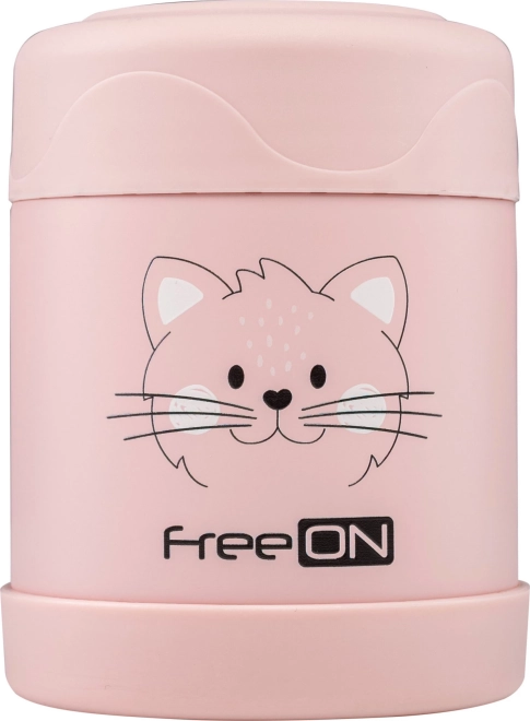 FreeON ételtartó termosz 350 ml rózsaszín