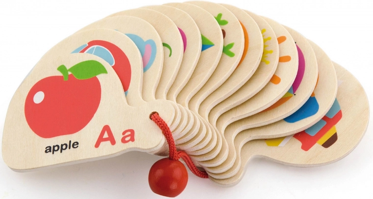 Montessori fa könyvecske ábécé és angol tanulásához